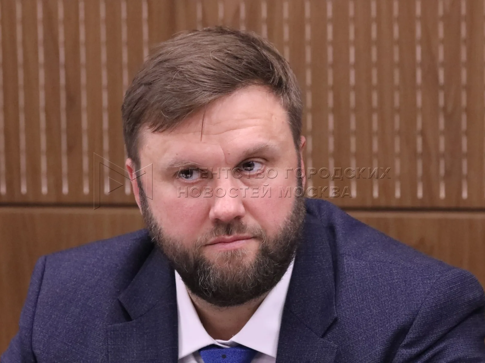 Attorney Dmitry Malyutov, counsel for Arian Romanovsky, at a hearing of the Tverskoy District Court of Moscow